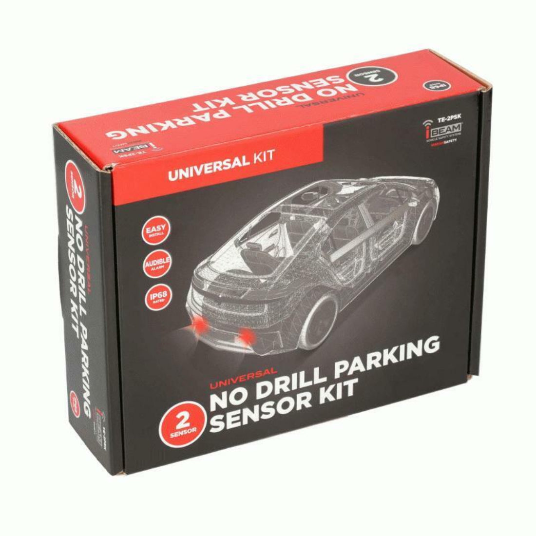 iBeam TE-2PSK Universal Two Sensor No-Drill Parking Sensor Kit