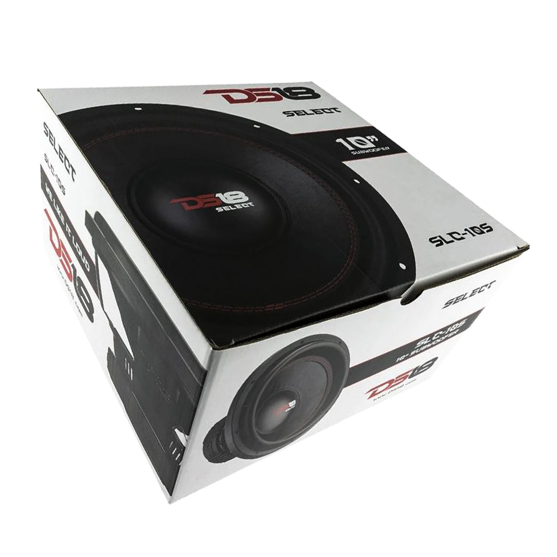 DS18 SLC-10S 440 W Max 10" Single 4-Ohm Voice Coil SVC Car Audio Subwoofer