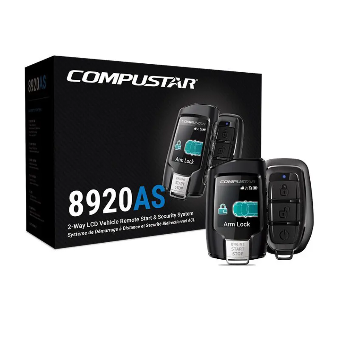 Compustar CS8920-AS All-in-One 2-Way LCD Remote Start & Security + Alarm Bundle