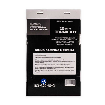 Nemesis Audio NM-TRUNK 20 Sq. Ft. Self-Adhesive Sound Damping Material Trunk Kit