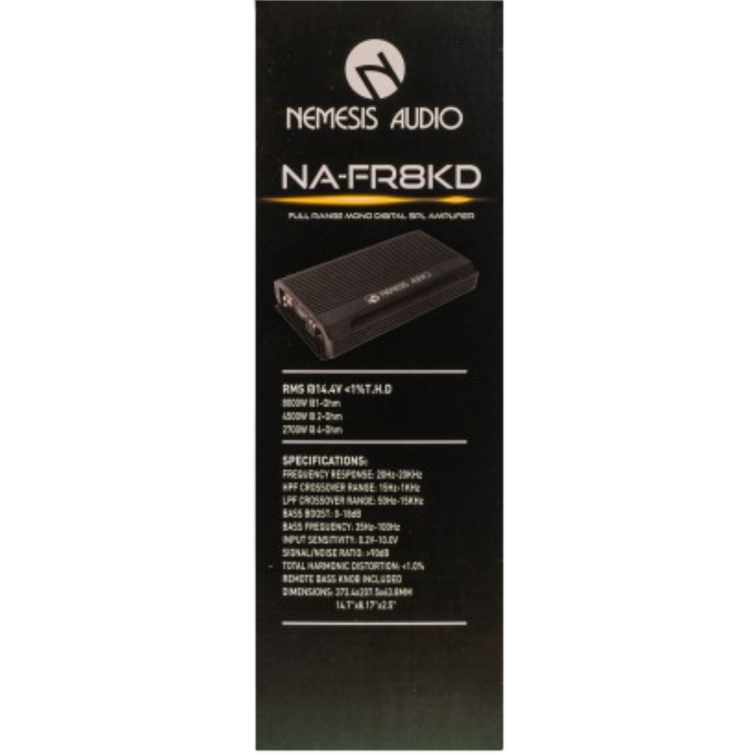 Nemesis Audio NA-FR8KD Monoblock 8000 RMS Class-D Full Range Digital Amplifier