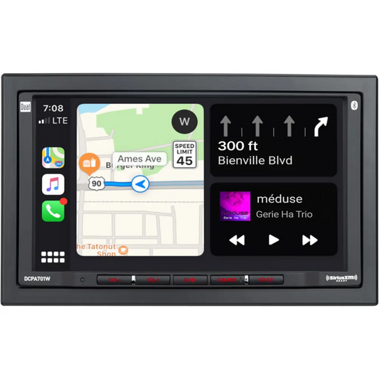 Dual DCPA701-4 7" Digital Media Receiver w/ Apple CarPlay & Android Auto Support