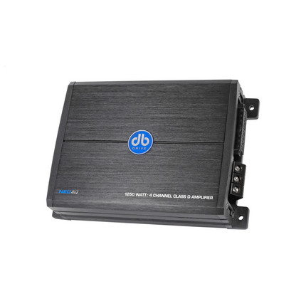 DB Drive NEO4V2 4-Channel 1250 Watts Class-D Full Range Marine Amplifier