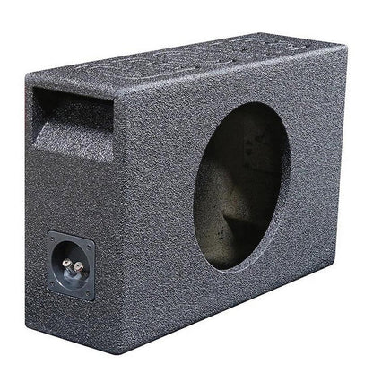 QPower QBSHALLOW110V Single 10" Vented Side Ported Truck Box Subwoofer Enclosure