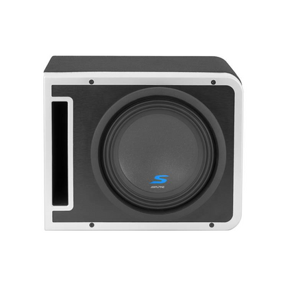 Alpine S-SB10V 10" 600W RMS Linkable Ported Car Audio Subwoofer Enclosure