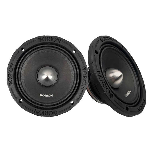 Orion HCCA654NHP 6.5" 1800 Watts Peak 4-Ohm Car Audio Midrange Speakers (Pair)