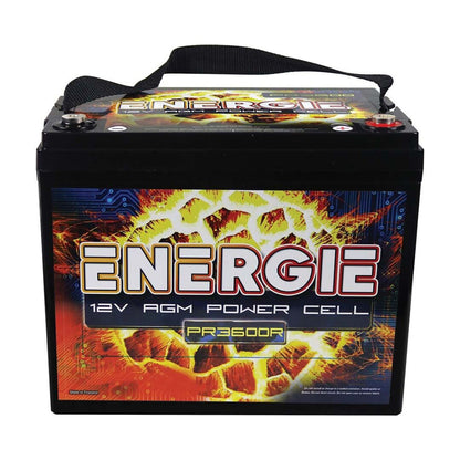 Energie PR600 600 Watts 12 Volts Car Audio Power Cell Battery W/ Reversed Posts