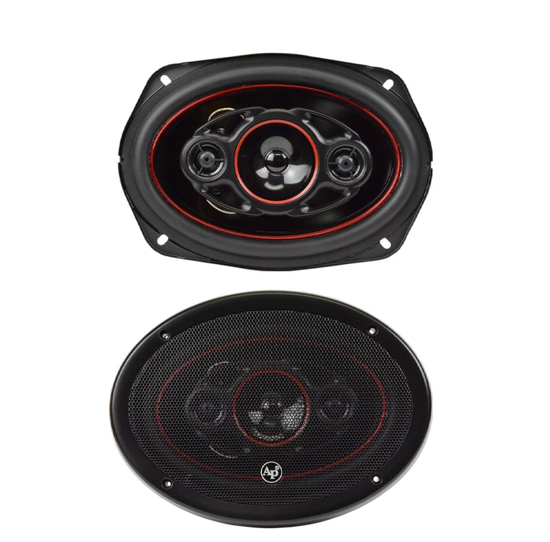 Audiopipe CSL-6924R 500 W Max 6" x 9" 4-Way 4-Ohms Car Audio Coaxial Speakers