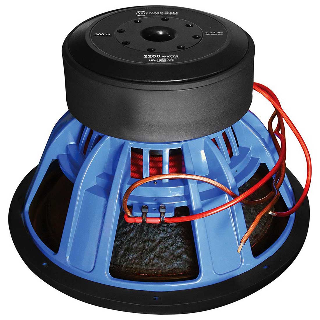 American Bass HD-15D2V2 15" 4000W Max Dual 2-Ohm Voice Coil Car Audio Subwoofer