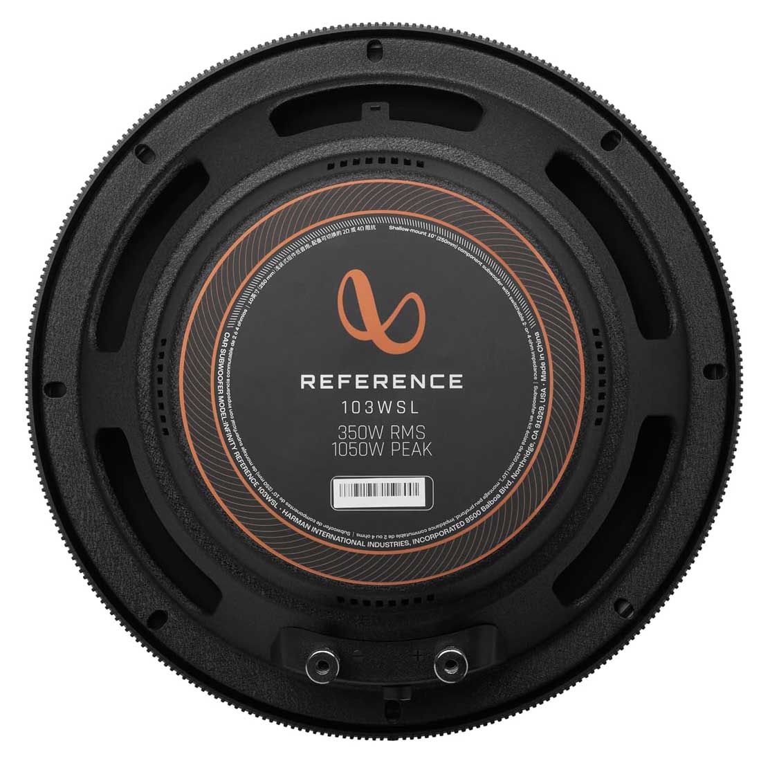 Infinity 103WSL 10" 1050W Peak Dual 2 or 4 Ohm Low Profile Car Subwoofer w/ SSI™