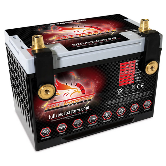 Full Throttle FT825-78 12V 65Ah CCA 825 Amps High-Performance AGM Battery