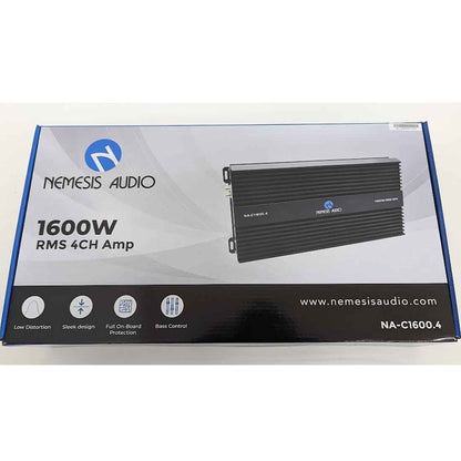 Nemesis Audio NA-C1600.4 1600 W RMS 4-Channel Car Stereo Amplifier