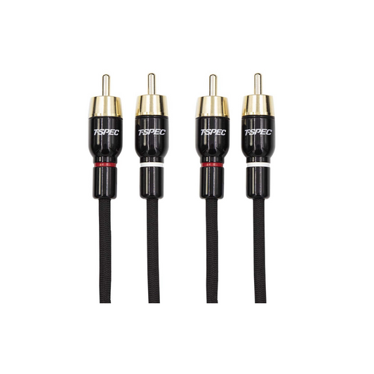 T-Spec V16RCA-172 V16 Series Gold-Plated Copper RCA Audio Cables - 17 Feet