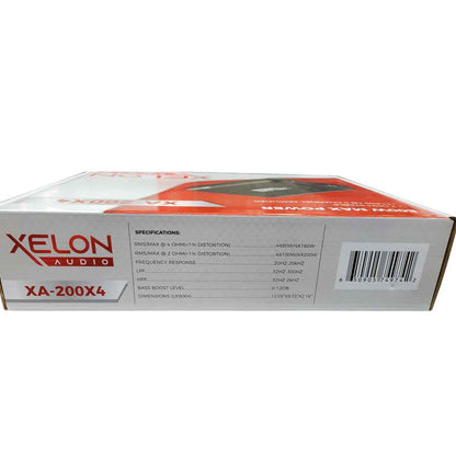 Xelon Audio XA-200X4 4-Channel 800W Max Class-AB 2-Ohm Stable Car Amplifier