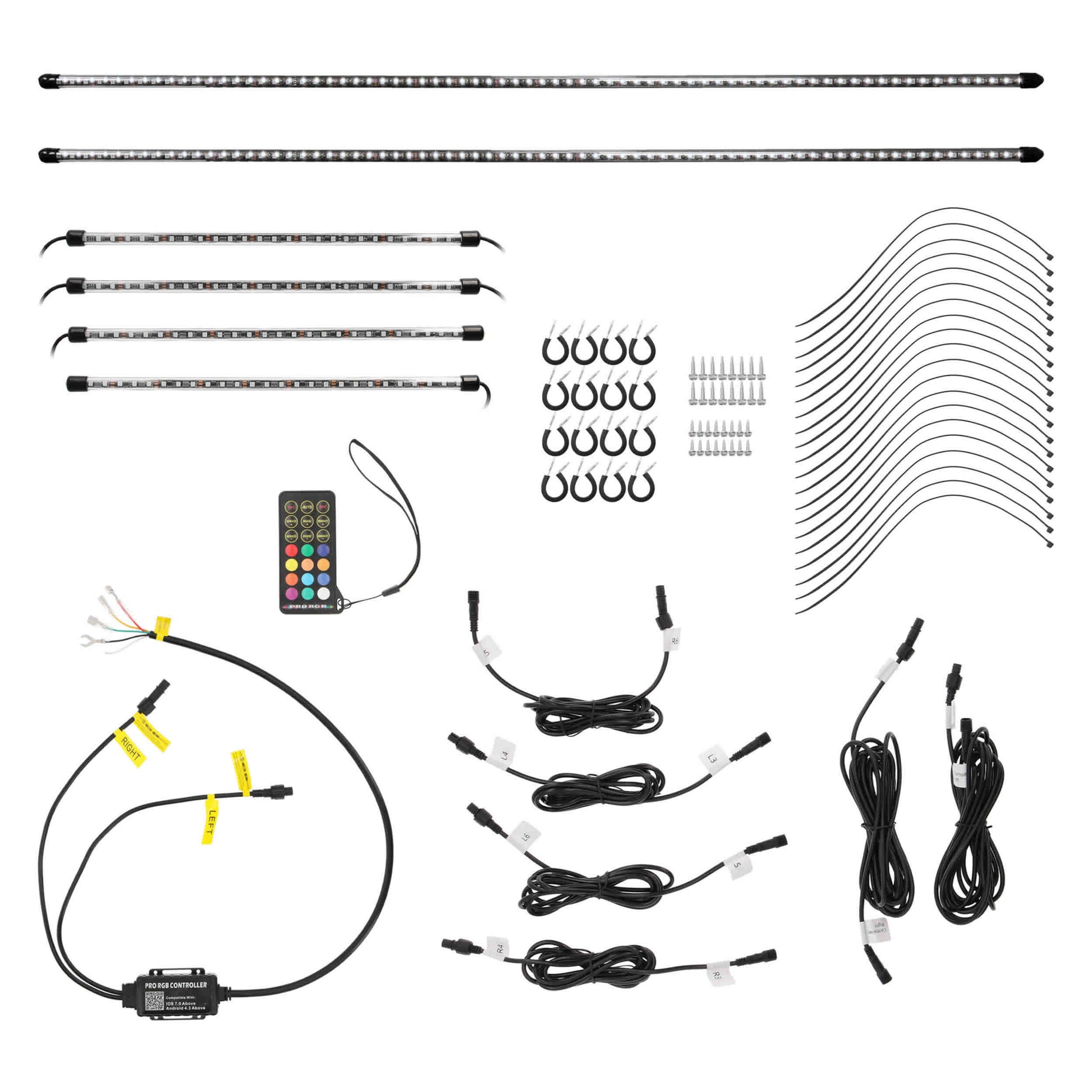 Heise HE-CHASE-UNDGKT Chasing LED Underglow Lighting Kit w/ Pro Controller