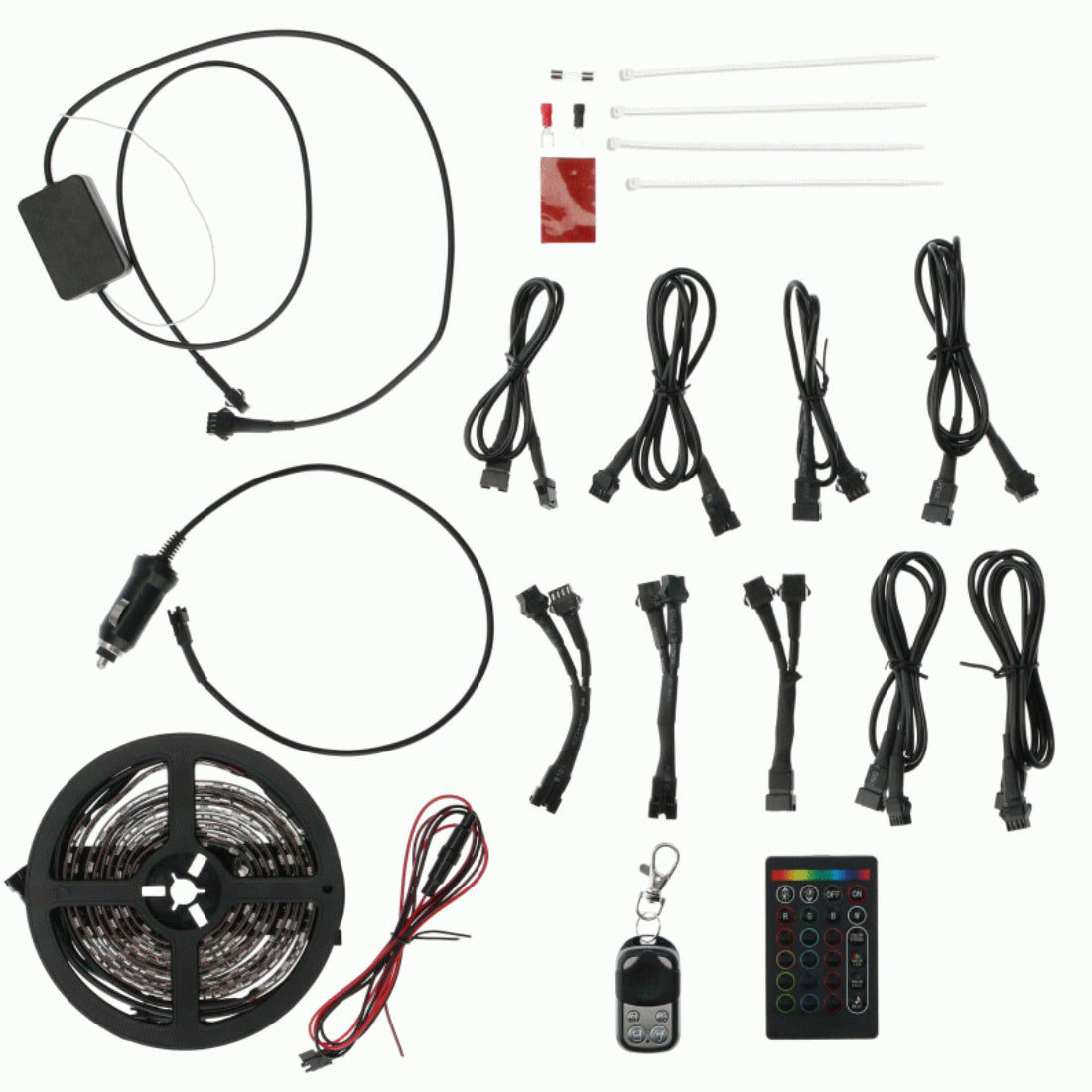 Metra DL-RGBK3 4 Pieces 24" RGB LED Wheel Well Kit - 2 Remote Types